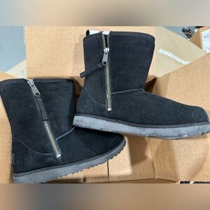 Black Ugg Boots Size 3 - Double Zip